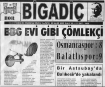 YEREL GAZETEYE MANŞETTEN HABER OLDUK