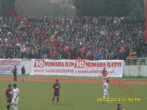 Balıkesirspor`un coşkulu taraftarı